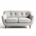 Sofa dwuosobowa z tkaniny w kolorze szarym 150 x 80 x 85cm
